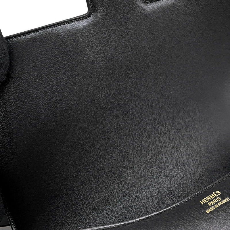エルメス ショルダーバッグ コンスタンス24 ミロワール ブラック/ゴールド金具 ボックスカーフ B刻印 黒