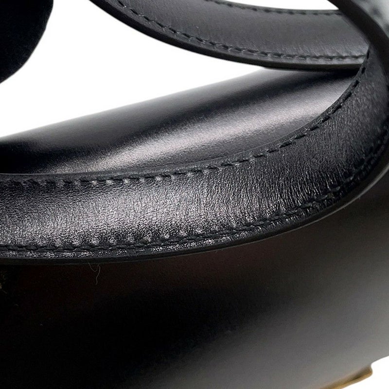 エルメス ショルダーバッグ コンスタンス24 ミロワール ブラック/ゴールド金具 ボックスカーフ B刻印 黒