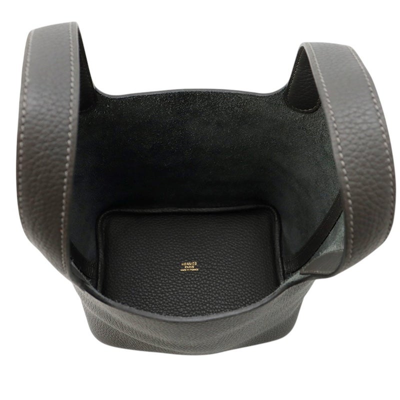 エルメス ハンドバッグ ピコタンロックPM ダークブロンズ/ゴールド金具 トリヨンクレマンス K刻印