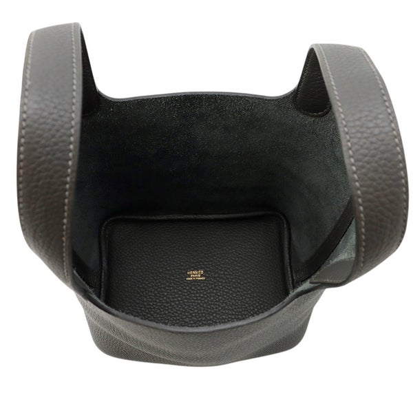 エルメス ハンドバッグ ピコタンロックPM ダークブロンズ/ゴールド金具 トリヨンクレマンス K刻印