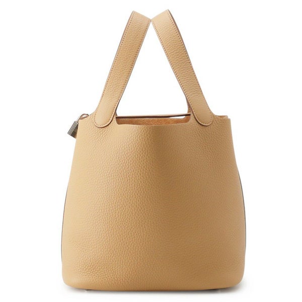 エルメス ハンドバッグ ピコタンロックMM ビスキュイ/シルバー金具 トリヨンクレマンス K刻印