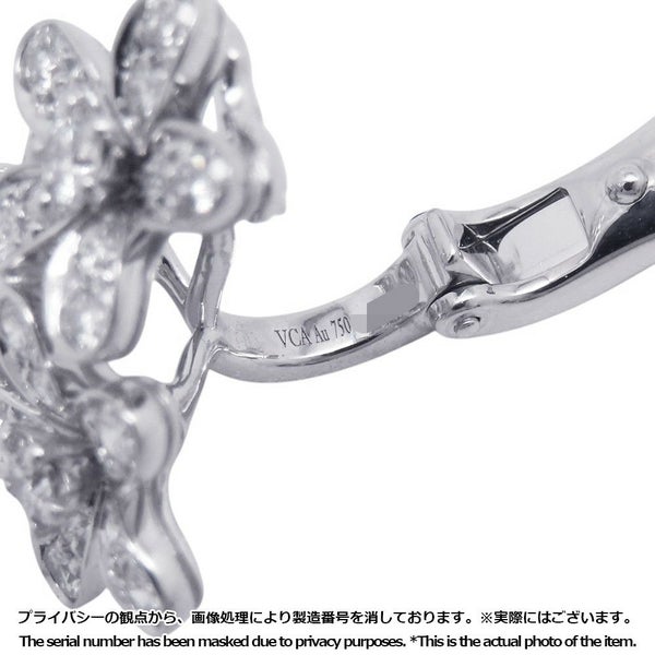 ヴァンクリーフ&アーペル イヤリング ソクラテス イヤリング 3フラワー ダイヤ 66P 計1.32ct K18WGホワイトゴールド VCARB14300