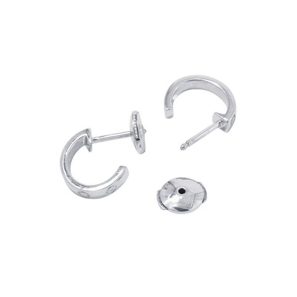 カルティエ ピアス ミニラブ フープ ピアス スモールモデル SM K18WGホワイトゴールド B8028900 Cartier ジュエリー