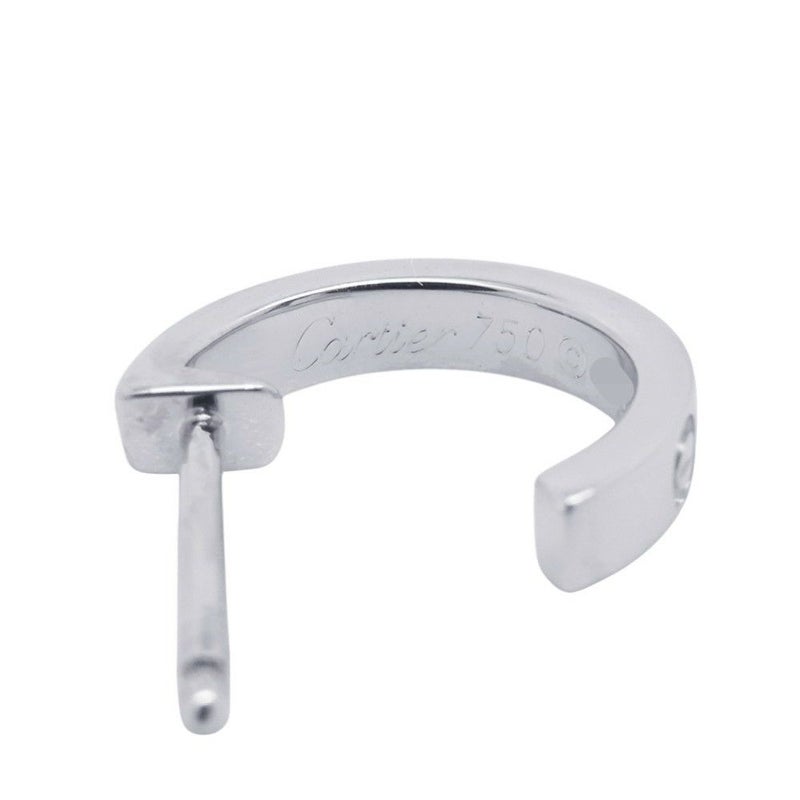 カルティエ ピアス ミニラブ フープ ピアス スモールモデル SM K18WGホワイトゴールド B8028900 Cartier ジュエリー