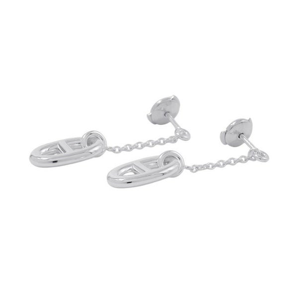 エルメス ピアス シェーヌダンクル ファランドール ピアス MM Earrings SV925シルバー HERMES ジュエリー