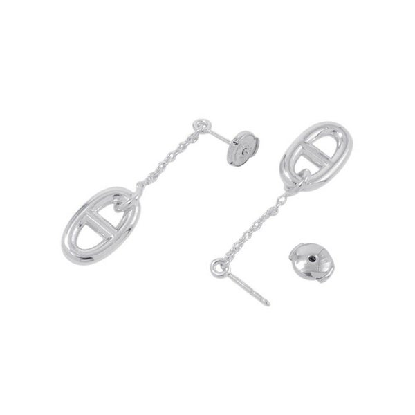 エルメス ピアス シェーヌダンクル ファランドール ピアス MM Earrings SV925シルバー HERMES ジュエリー