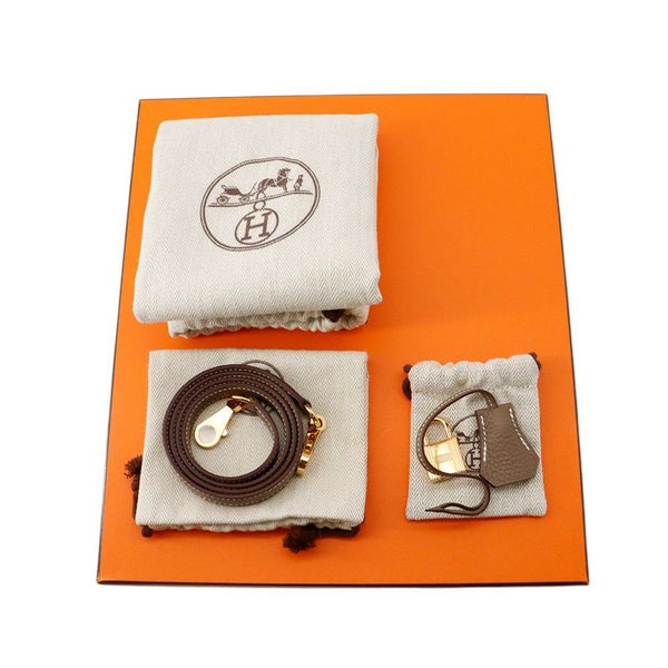 エルメス ハンドバッグ ケリー25 内縫い エトゥープ/ゴールド金具 トゴ B刻印 ２wayショルダー