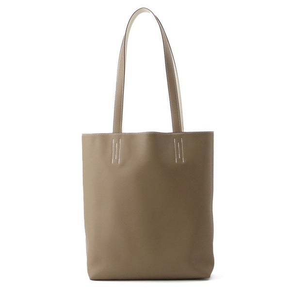 エルメス トートバッグ ネオ ドゥブルセンス 35 エトゥープ/クレ スイフト K刻印  リバーシブル