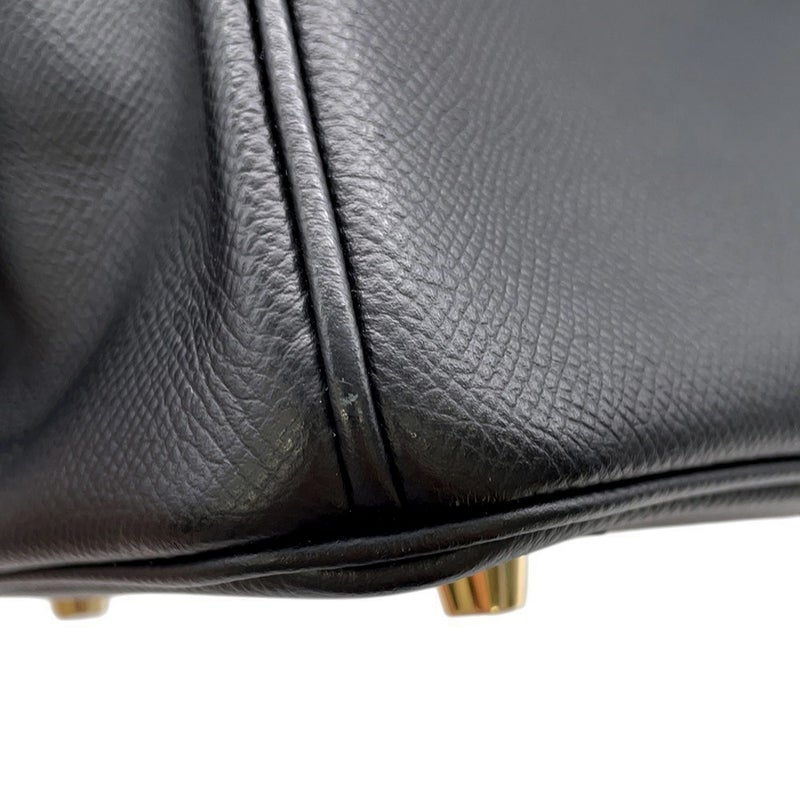 エルメス バーキン30 ブラック/ゴールド金具 エプソン D刻印 HERMES Birkin ハンドバッグ 黒