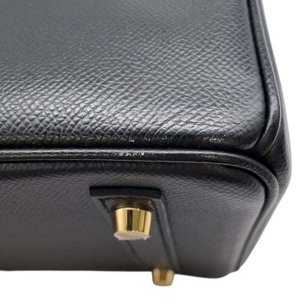 エルメス バーキン30 ブラック/ゴールド金具 エプソン D刻印 HERMES Birkin ハンドバッグ 黒