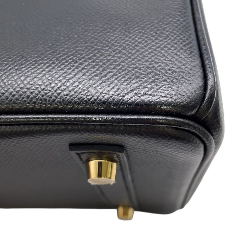 エルメス バーキン30 ブラック/ゴールド金具 エプソン D刻印 HERMES Birkin ハンドバッグ 黒