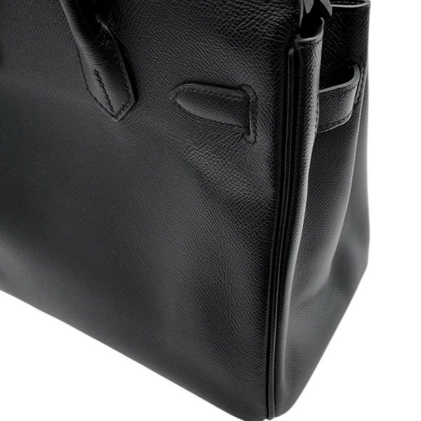 エルメス バーキン30 ブラック/ゴールド金具 エプソン D刻印 HERMES Birkin ハンドバッグ 黒