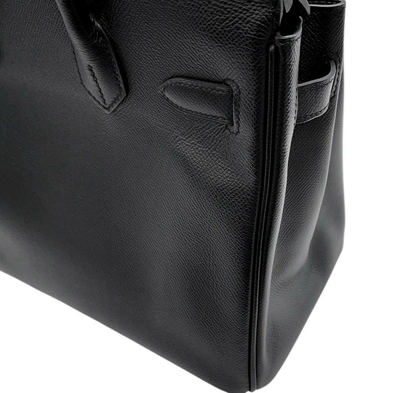 エルメス バーキン30 ブラック/ゴールド金具 エプソン D刻印 HERMES Birkin ハンドバッグ 黒