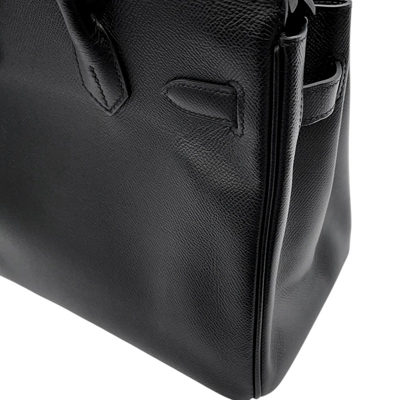 エルメス バーキン30 ブラック/ゴールド金具 エプソン D刻印 HERMES Birkin ハンドバッグ 黒