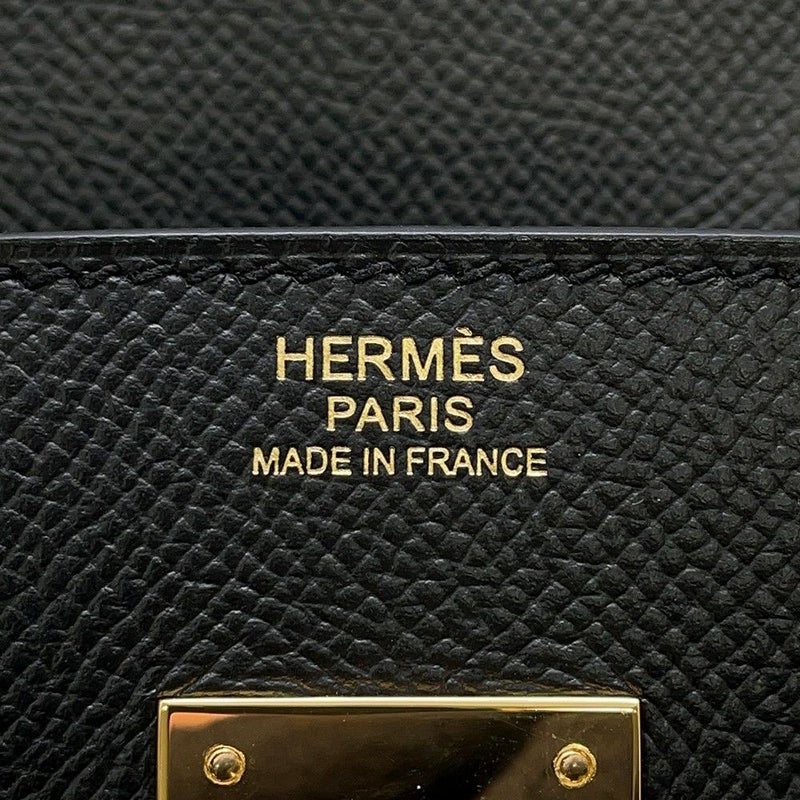 エルメス バーキン30 ブラック/ゴールド金具 エプソン D刻印 HERMES Birkin ハンドバッグ 黒