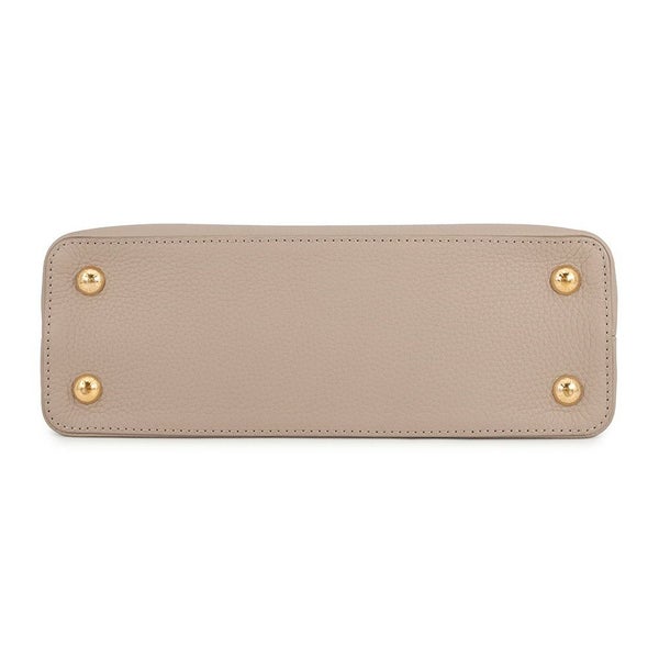 ルイヴィトン ハンドバッグ レザー カプシーヌ MM LOUIS VUITTON ヴィトン バッグ 2way ショルダーバッグ スタッズ