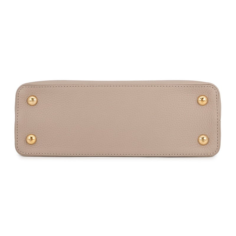 ルイヴィトン ハンドバッグ レザー カプシーヌ MM LOUIS VUITTON ヴィトン バッグ 2way ショルダーバッグ スタッズ