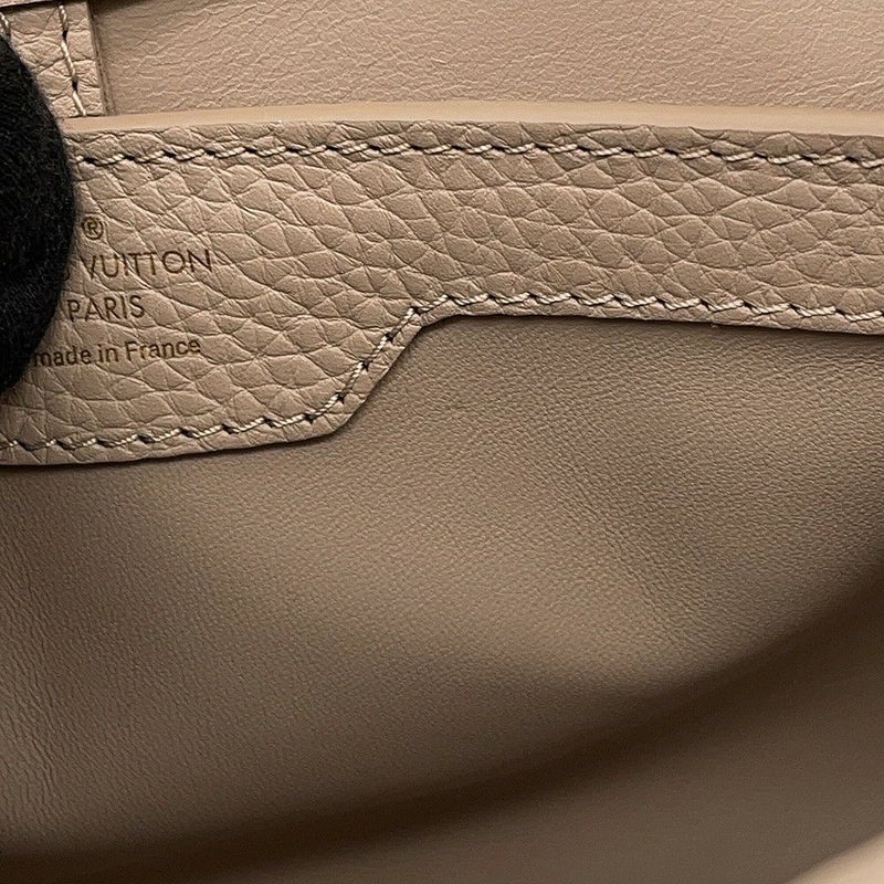 ルイヴィトン ハンドバッグ レザー カプシーヌ MM LOUIS VUITTON ヴィトン バッグ 2way ショルダーバッグ スタッズ