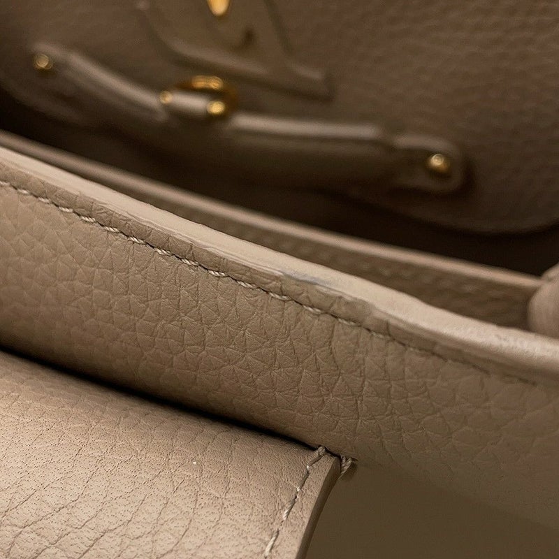 ルイヴィトン ハンドバッグ レザー カプシーヌ MM LOUIS VUITTON ヴィトン バッグ 2way ショルダーバッグ スタッズ