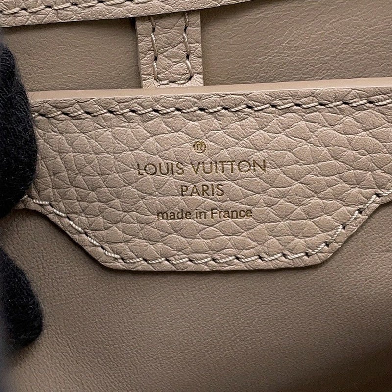 ルイヴィトン ハンドバッグ レザー カプシーヌ MM LOUIS VUITTON ヴィトン バッグ 2way ショルダーバッグ スタッズ