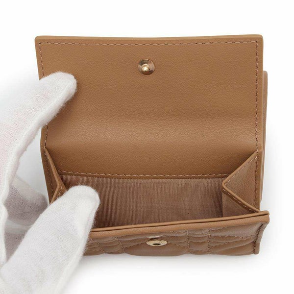 クリスチャン・ディオール 三つ折り財布 レディディオール ロータスウォレット カナージュ S0181ONMJ