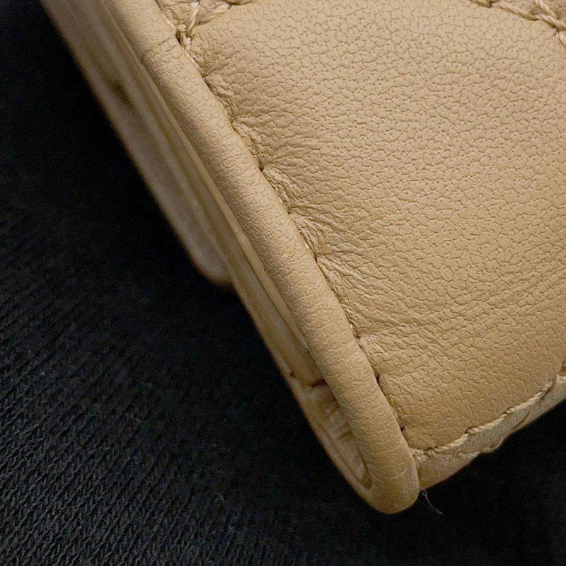 クリスチャン・ディオール 三つ折り財布 レディディオール ロータスウォレット カナージュ S0181ONMJ