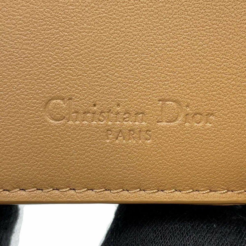 クリスチャン・ディオール 三つ折り財布 レディディオール ロータスウォレット カナージュ S0181ONMJ