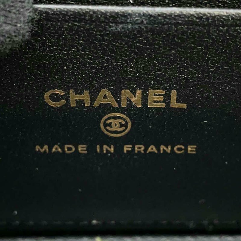 シャネル チェーンショルダーバッグ マトラッセ ココマーク ヴァニティケース ラムスキン AP2199 CHANEL ポーチ 黒