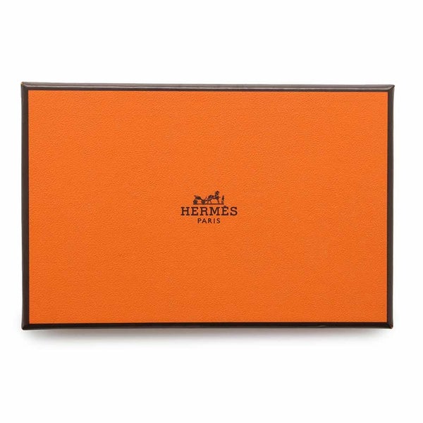 エルメス カードケース カルヴィ ブラック エプソン W刻印 HERMES 名刺入れ 黒