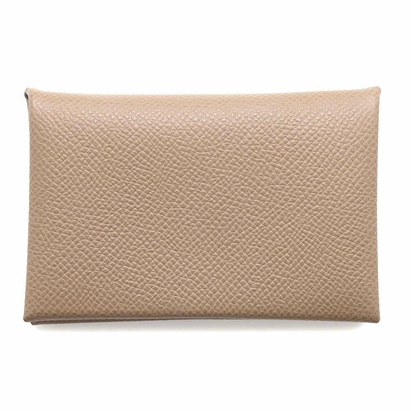 エルメス カードケース カルヴィ エトゥープ エプソン W刻印 HERMES 名刺入れ