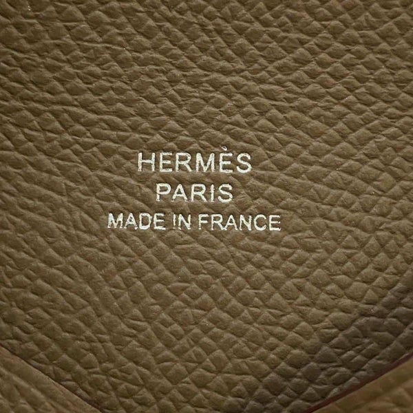 エルメス カードケース カルヴィ エトゥープ エプソン W刻印 HERMES 名刺入れ