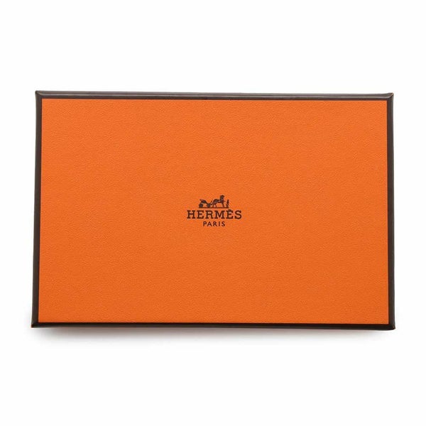 エルメス コインケース カルヴィ デュオ ブラック/シルバー金具 エプソン W刻印 黒