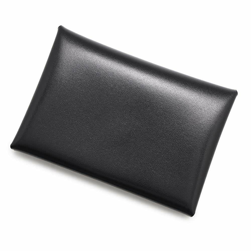 エルメス コインケース カルヴィ デュオ ブラック/シルバー金具