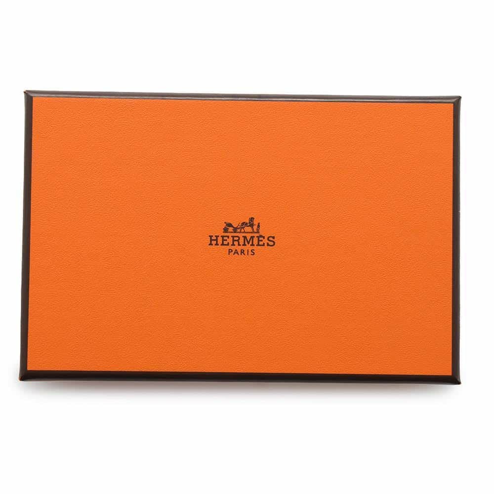 エルメス コインケース カルヴィ デュオ ブラック/シルバー金具