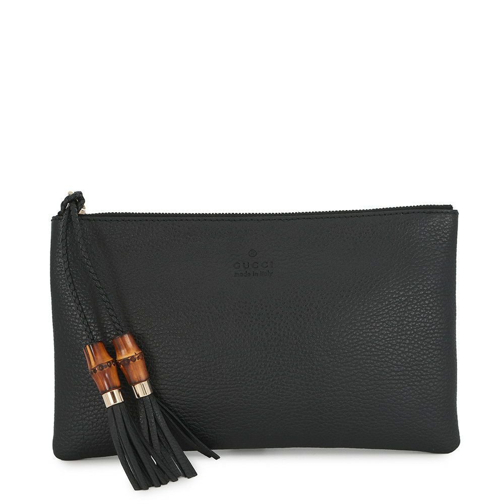 グッチ クラッチバッグ レザー バンブー タッセル ポーチ 376854 GUCCI