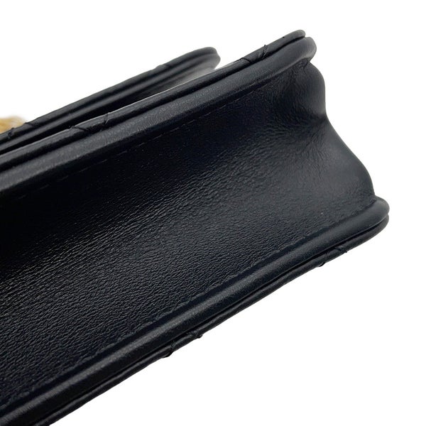 シャネル チェーンウォレット マトラッセ 2.55 ココマーク エイジドカーフレザー AP3169 CHANEL 黒