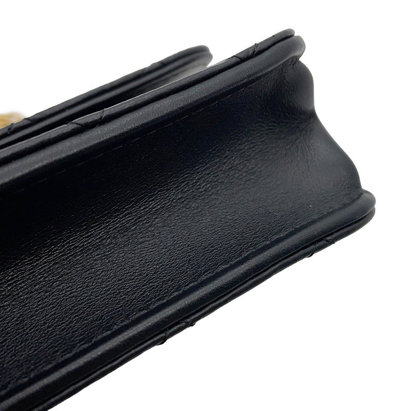 シャネル チェーンウォレット マトラッセ 2.55 ココマーク エイジドカーフレザー AP3169 CHANEL 黒