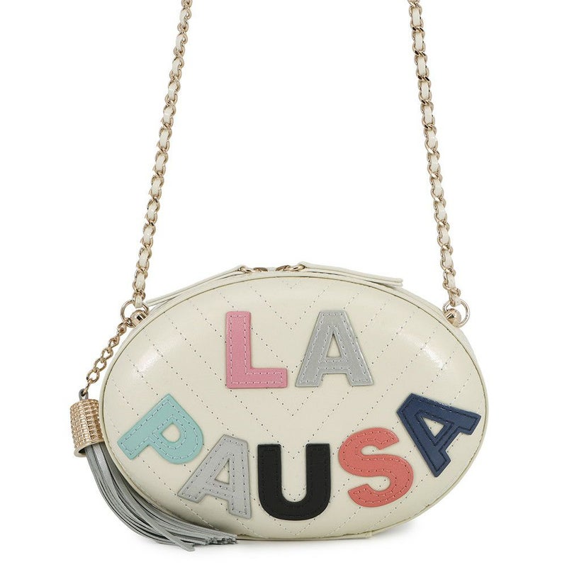 シャネル チェーンショルダーバッグ LA PAUSA ラパウザ シェブロン Vステッチ レザー AS0204 CHANEL