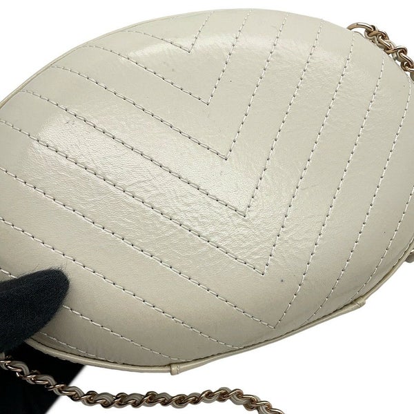 シャネル チェーンショルダーバッグ LA PAUSA ラパウザ シェブロン Vステッチ レザー AS0204 CHANEL