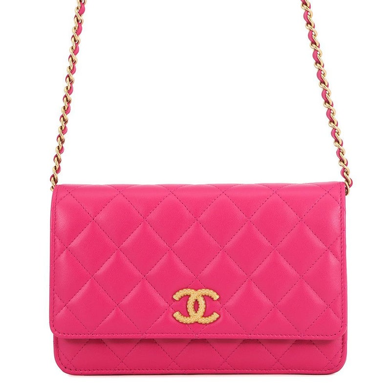 シャネル チェーンウォレット マトラッセ ココマーク ラムスキン AP3405 CHANEL 財布