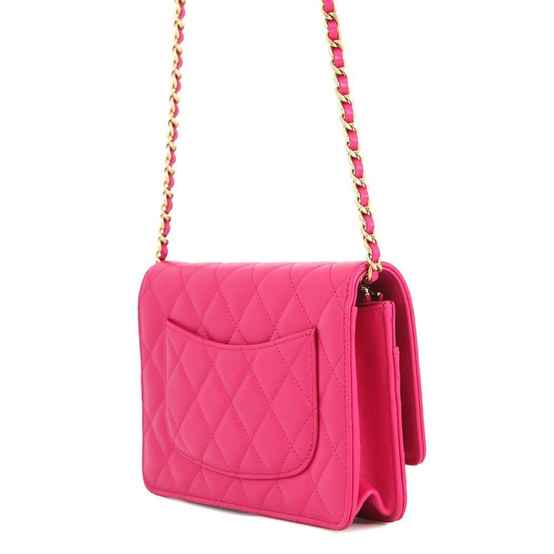 シャネル チェーンウォレット マトラッセ ココマーク ラムスキン AP3405 CHANEL 財布