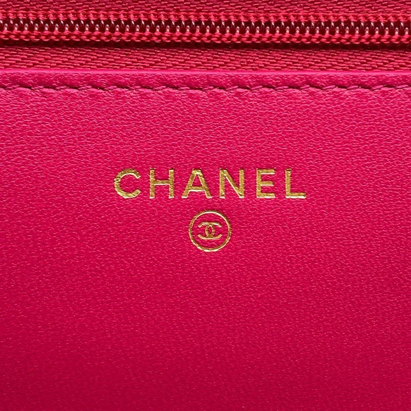 シャネル チェーンウォレット マトラッセ ココマーク ラムスキン AP3405 CHANEL 財布