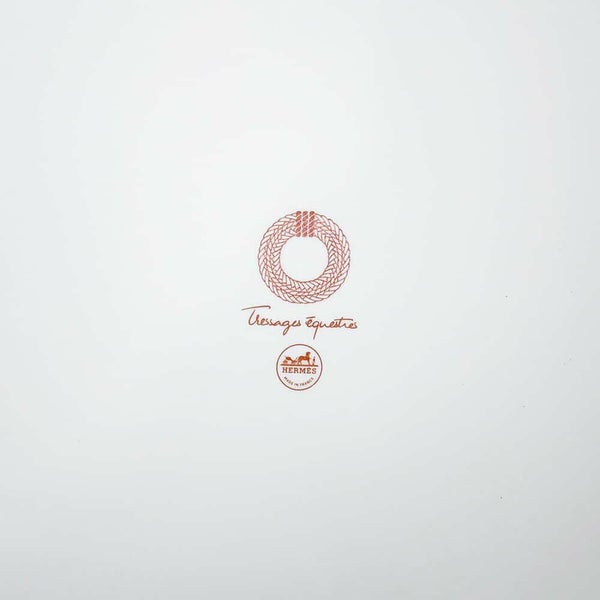 エルメス プレート ソー・エルメス タルトプラッター トレサージュ・エケストル ポーセリン HERMES 食器 陶器 ギフト 白