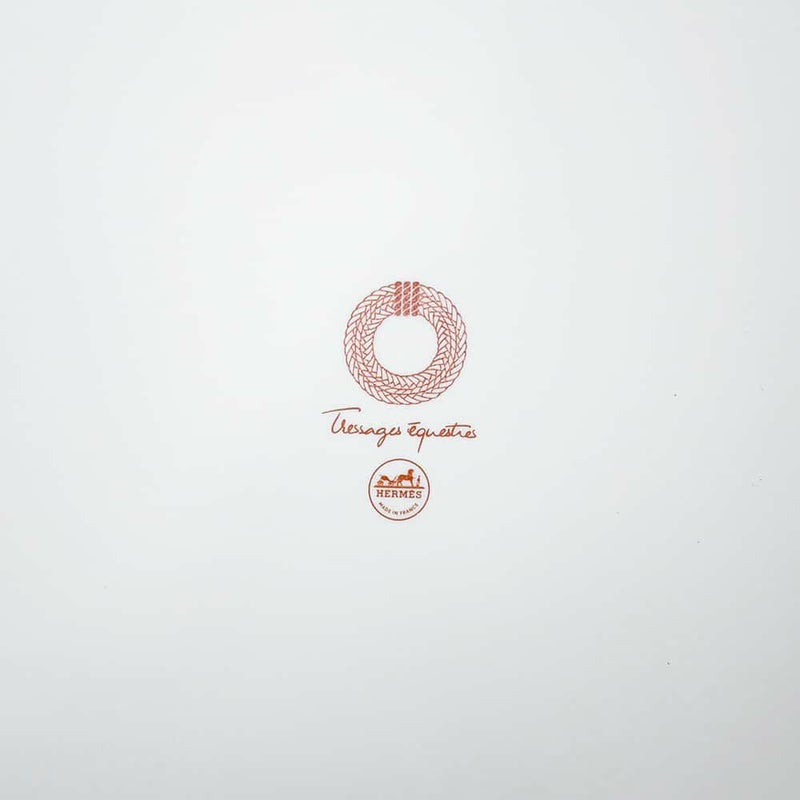 エルメス プレート ソー・エルメス タルトプラッター トレサージュ・エケストル ポーセリン HERMES 食器 陶器 ギフト 白