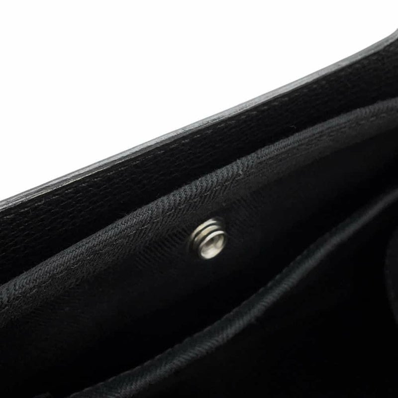 エルメス ハンドバッグ ヴァルパライソ ブラック/シルバー金具 トワルシェブロン/レザー □J刻印 黒