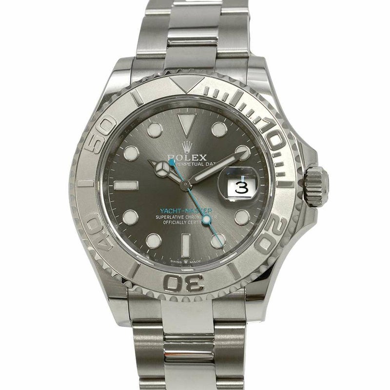 ロレックス ヨットマスター ロレジウム SS/プラチナ ランダムシリアル ルーレット 126622 ROLEX 腕時計 スレート文字盤