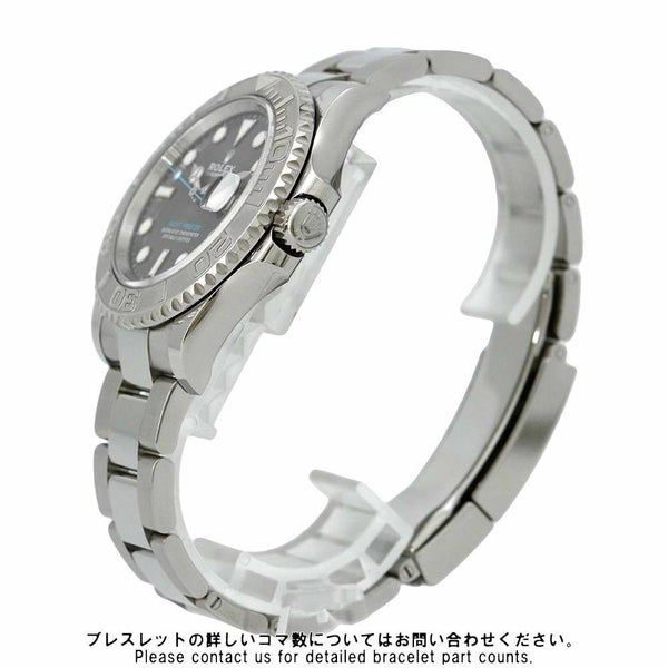 ロレックス ヨットマスター ロレジウム SS/プラチナ ランダムシリアル ルーレット 126622 ROLEX 腕時計 スレート文字盤