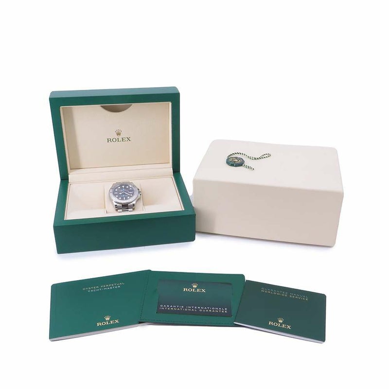 ロレックス ヨットマスター ロレジウム SS/プラチナ ランダムシリアル ルーレット 126622 ROLEX 腕時計 スレート文字盤