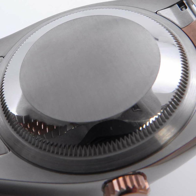 ロレックス デイトジャスト SS/K18PG ランダムシリアル ルーレット 116231 ROLEX 腕時計 白文字盤 ローマン