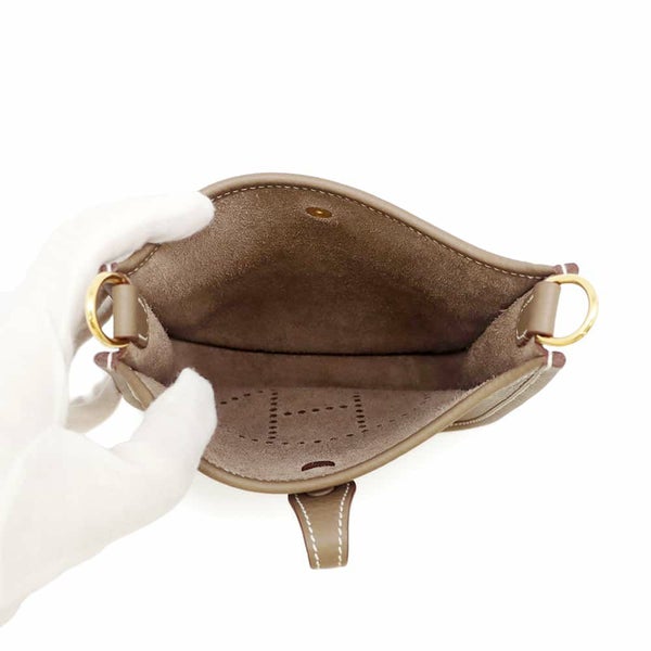 エルメス エブリンTPM アマゾン エトゥープ/ブルーインディゴ/ゴールド金具 トリヨンクレマンス W刻印